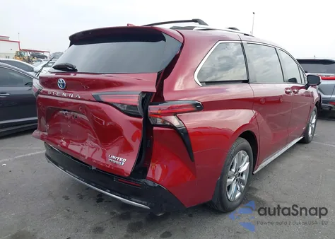 2021 Toyota Sienna Limited z USA, uszkodzony, nr VIN 5TDZRKEC8MS030197